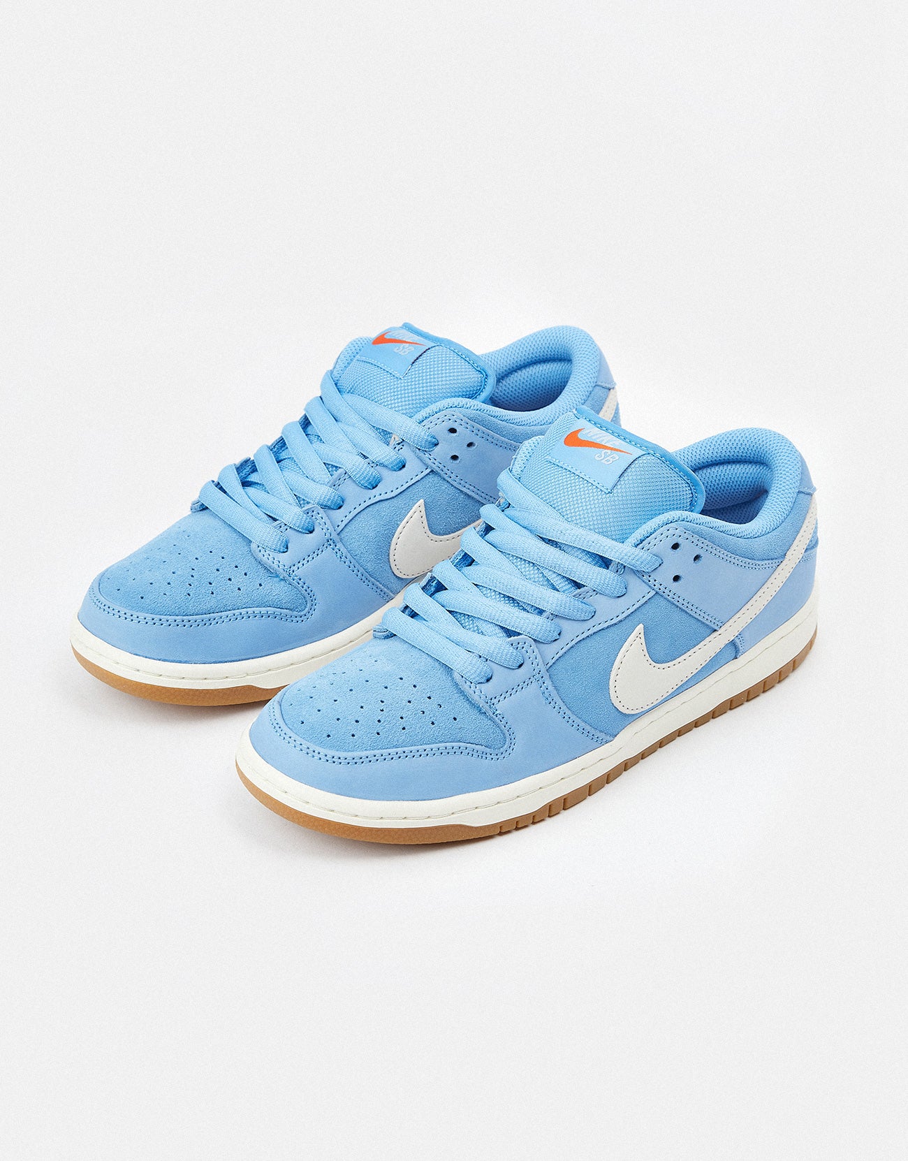 Nike SB 'Orange Label' Dunk Low Pro Skate Shoes - University Blue/Sail-University Blue - Image 3