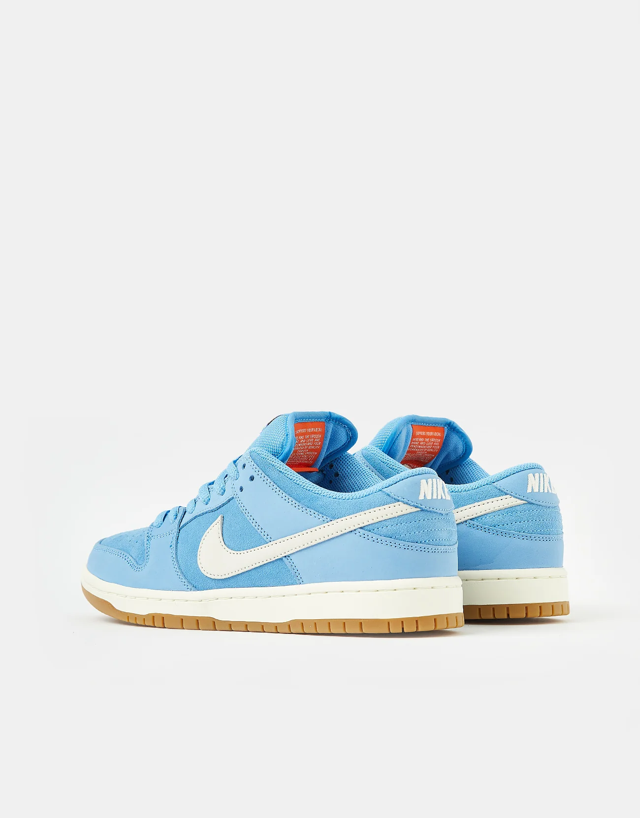 Nike SB 'Orange Label' Dunk Low Pro Skate Shoes - University Blue/Sail-University Blue - Image 4