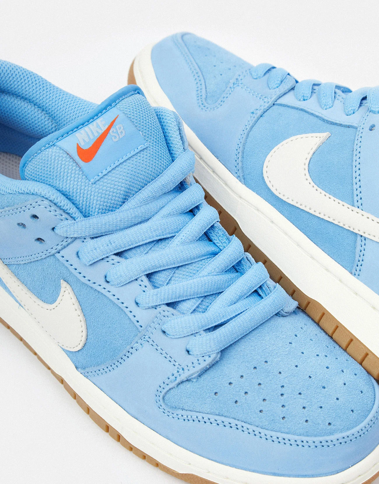 Nike SB 'Orange Label' Dunk Low Pro Skate Shoes - University Blue/Sail-University Blue - Image 5