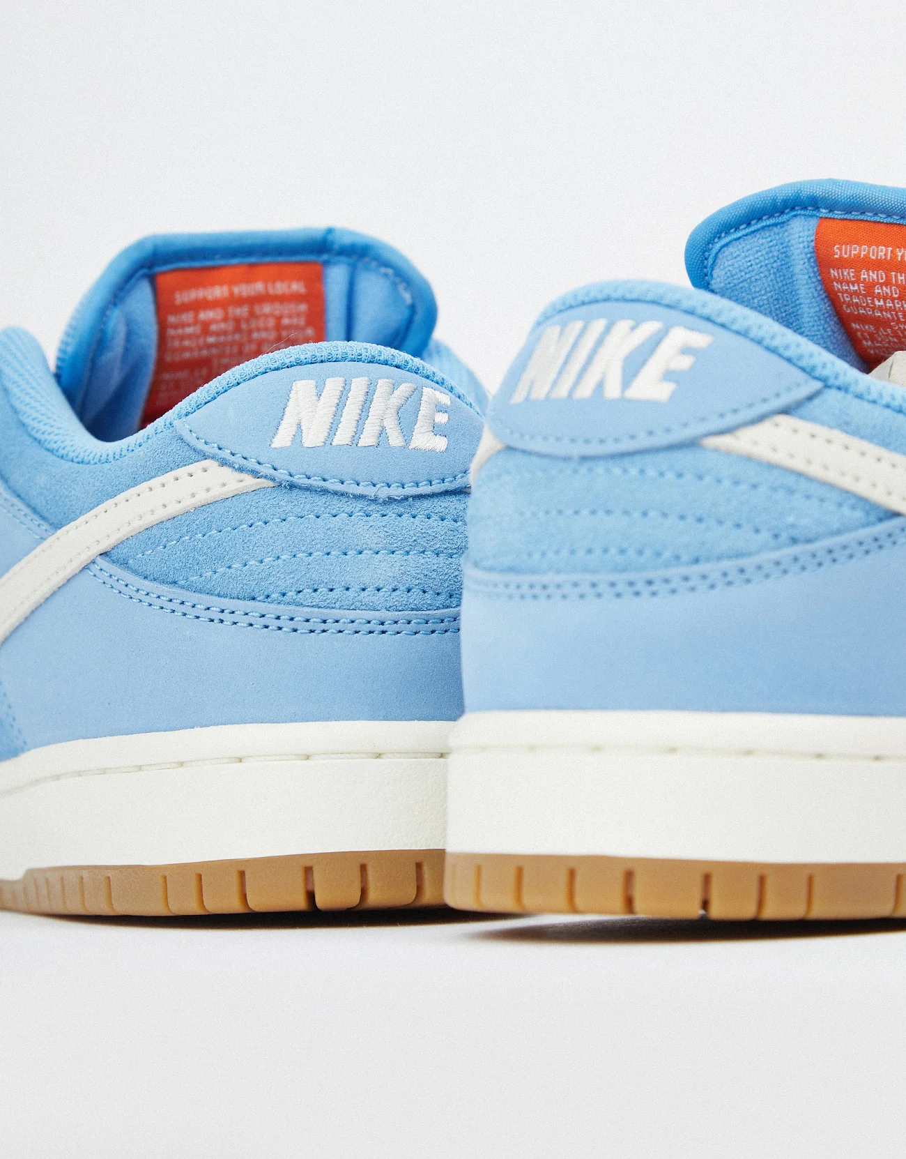 Nike SB 'Orange Label' Dunk Low Pro Skate Shoes - University Blue/Sail-University Blue - Image 6