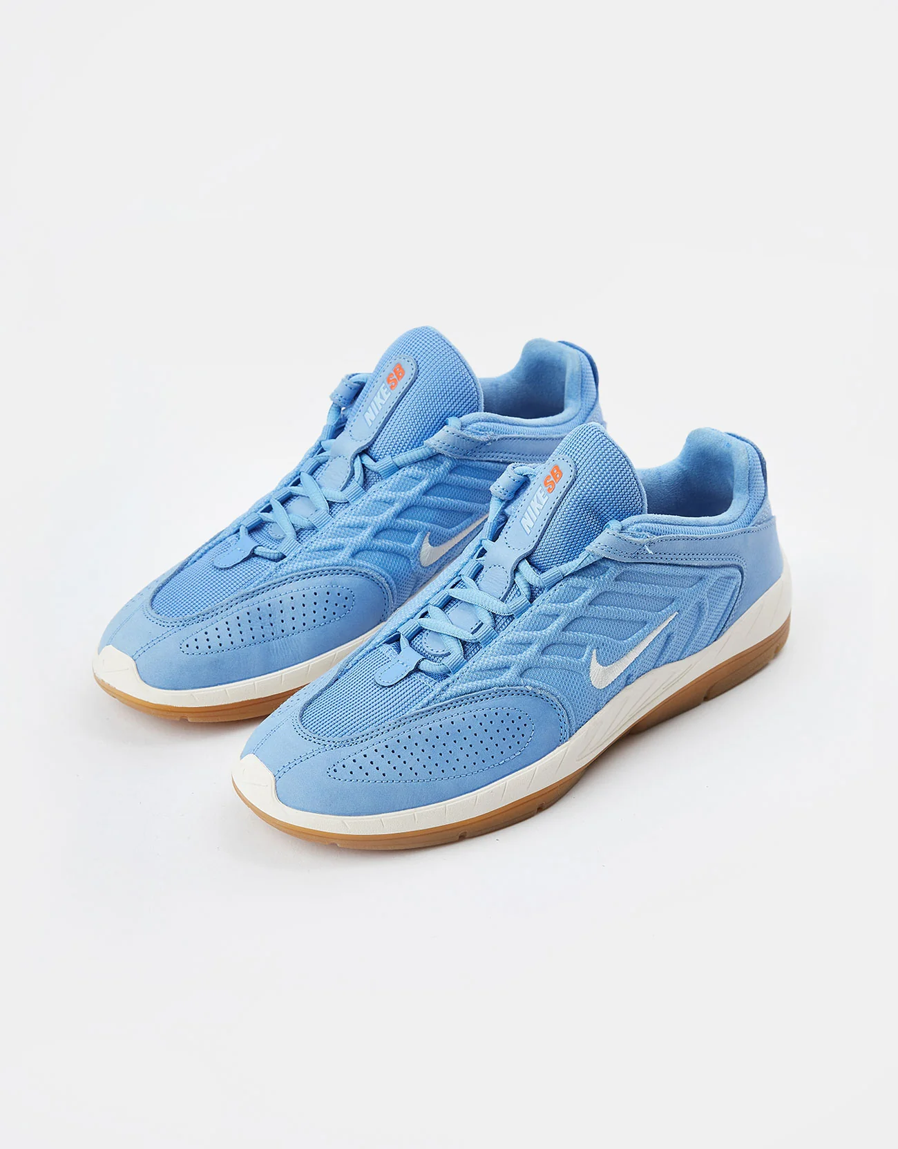 Nike SB 'Orange Label' Vertebrae Skate Shoes - University Blue/Sail-University Blue - Image 3