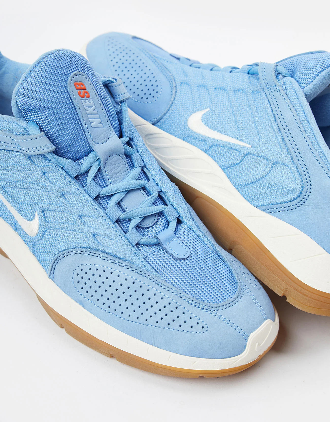 Nike SB 'Orange Label' Vertebrae Skate Shoes - University Blue/Sail-University Blue - Image 4