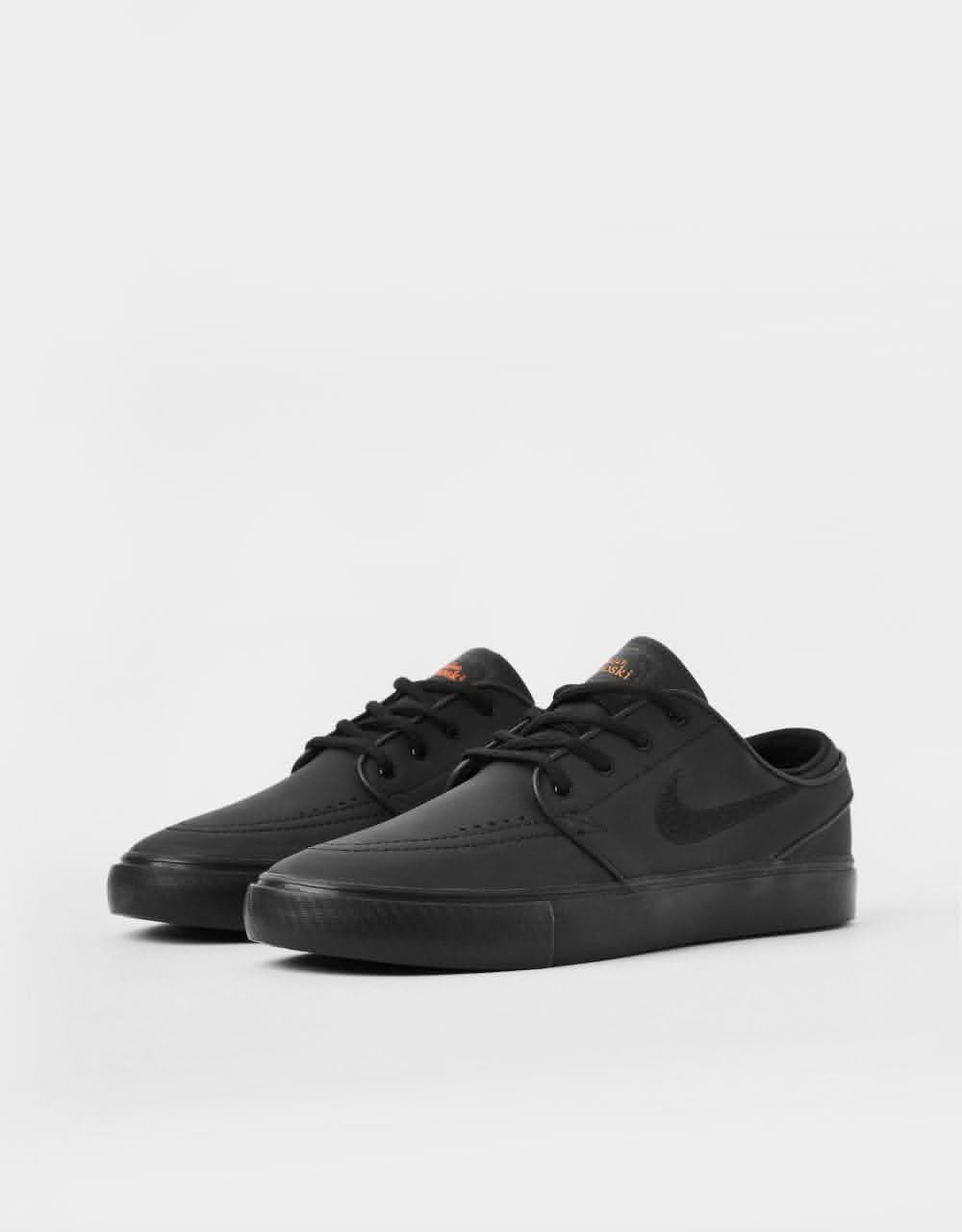 Nike SB 'Orange Label' Zoom Janoski OG+ ISO Skate Shoes - Black/Black-Black-Black-Anthracite-Safety Orange - Image 3