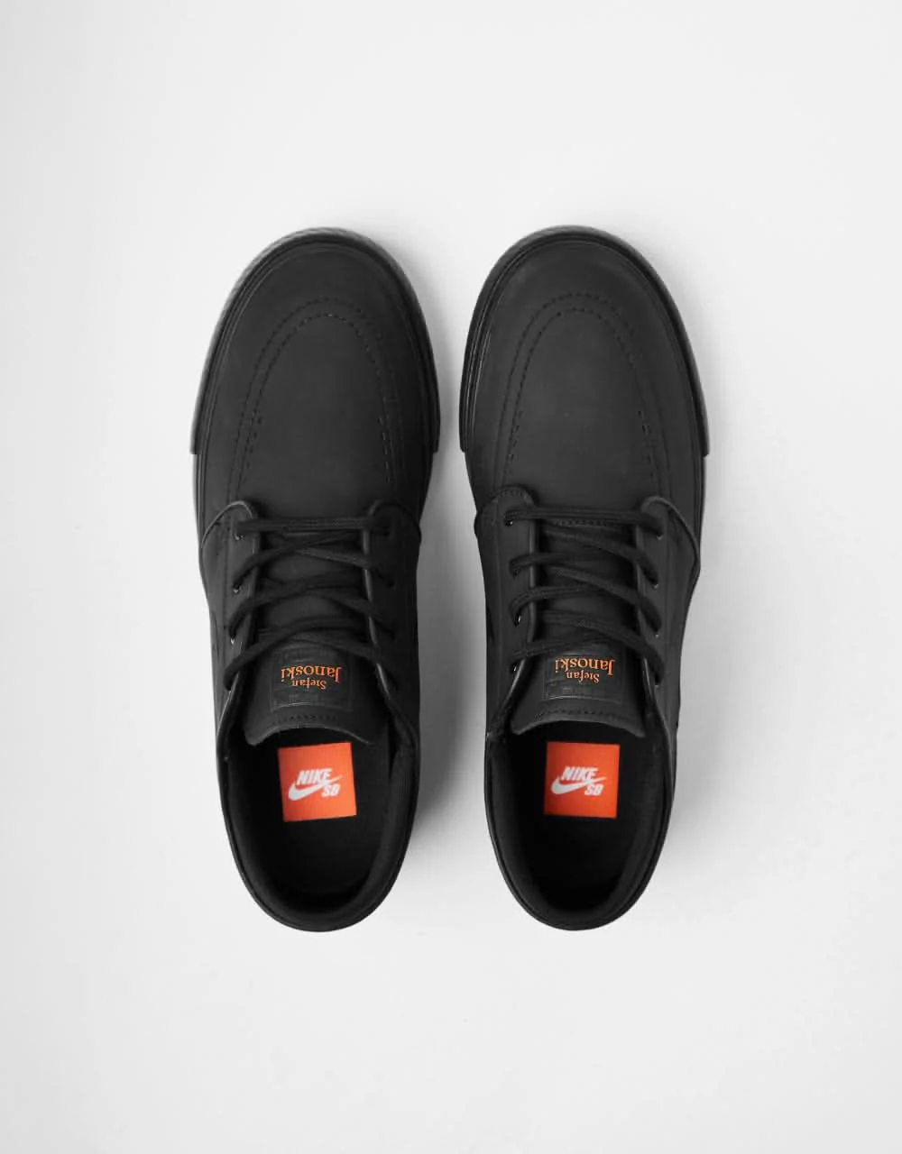 Nike SB 'Orange Label' Zoom Janoski OG+ ISO Skate Shoes - Black/Black-Black-Black-Anthracite-Safety Orange - Image 4