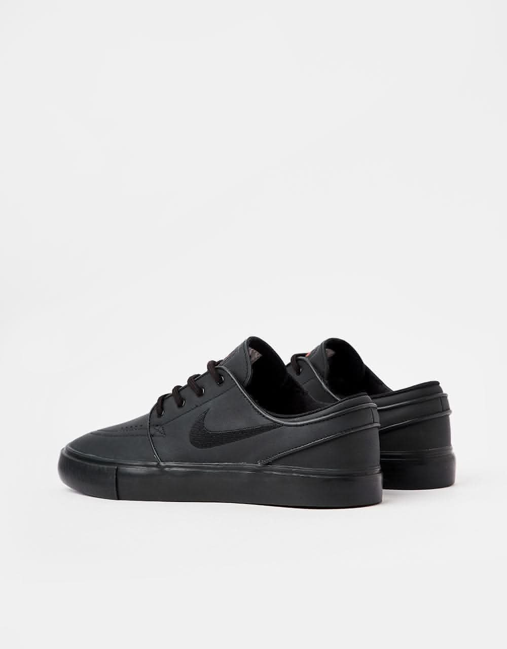 Nike SB 'Orange Label' Zoom Janoski OG+ ISO Skate Shoes - Black/Black-Black-Black-Anthracite-Safety Orange - Image 5