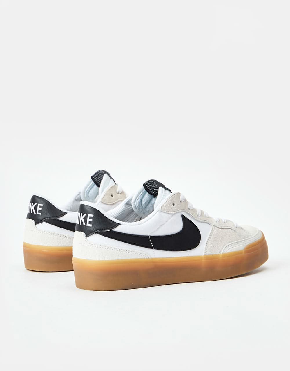 Nike SB Pogo Skate Shoes - White/Black-White-Gum Light Brown - Image 5
