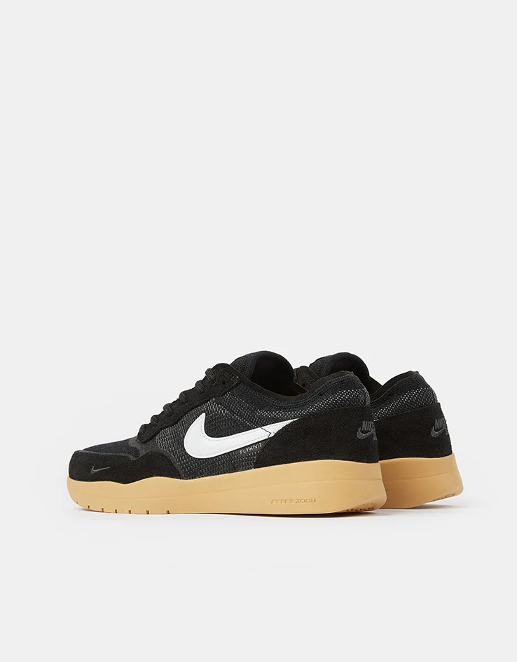 Nike SB PS8 Skate Shoes - Black/White-Anthracite-Gum Yellow - Image 4