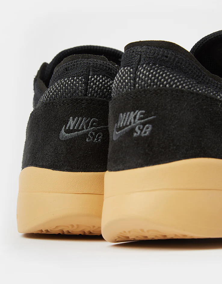 Nike SB PS8 Skate Shoes - Black/White-Anthracite-Gum Yellow - Image 7