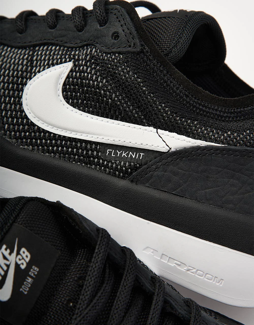 Nike SB PS8 Skate Shoes - Black/White-Black-White - Image 6