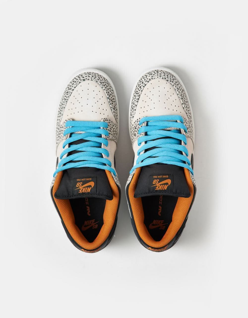 Nike SB 'Safari Electric Pack' Dunk Low Pro QS Skate Shoes - Phantom/Black-Black-Monarch - Image 7