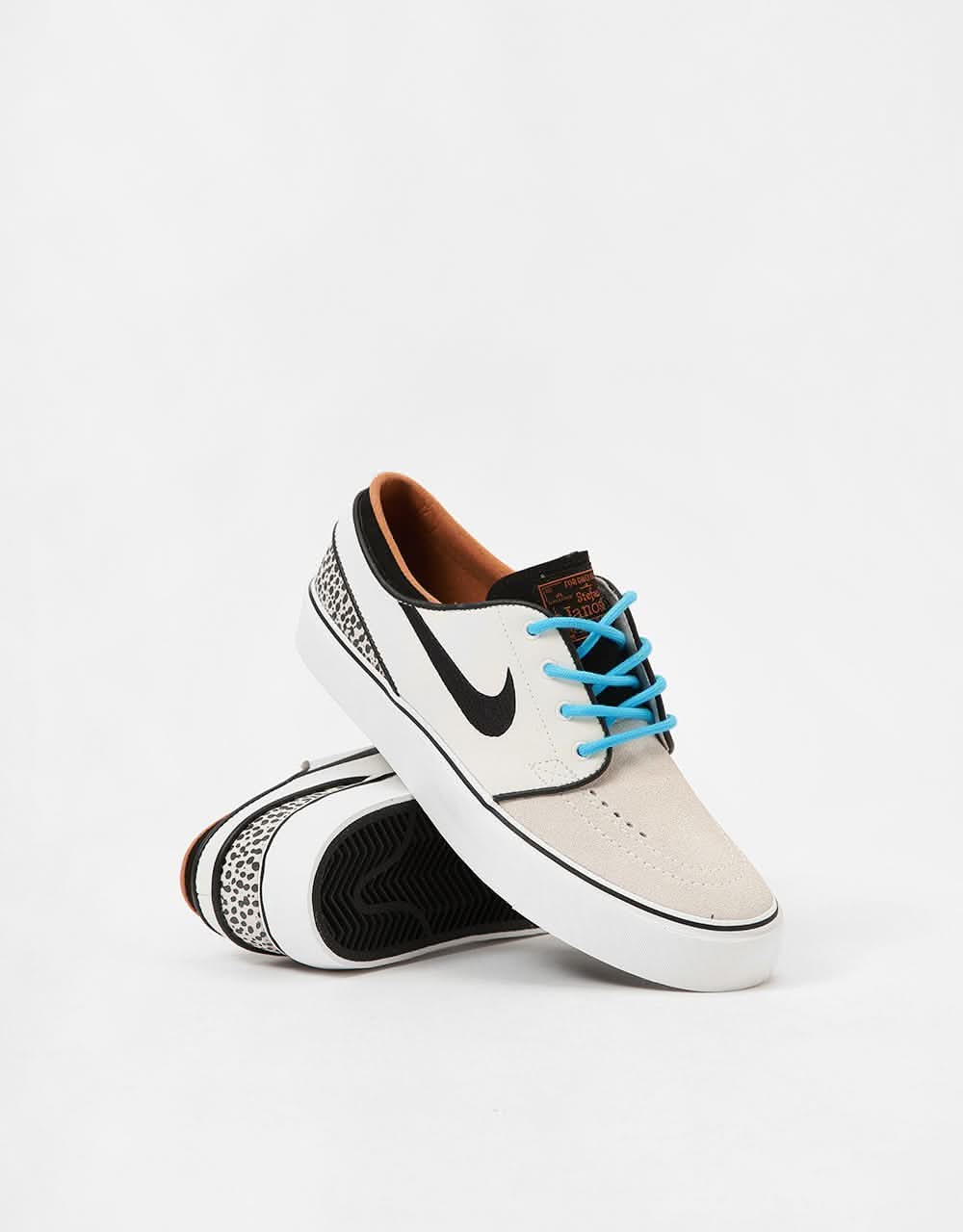 Nike SB 'Safari Electric Pack' KIDS Janoski SE GS Skate Shoes - Phantom/Black-Black-Monarch - Image 3