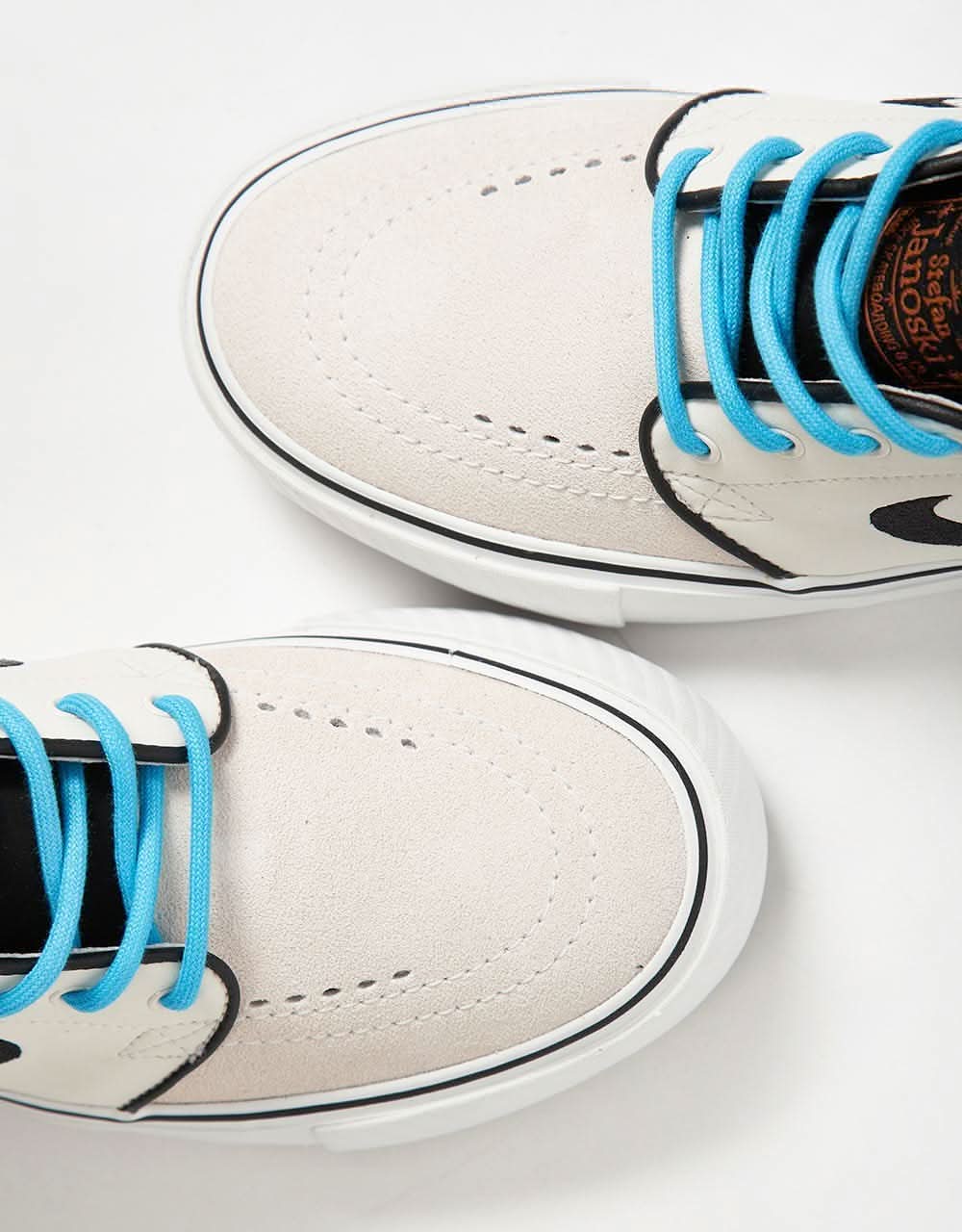 Nike SB 'Safari Electric Pack' KIDS Janoski SE GS Skate Shoes - Phantom/Black-Black-Monarch - Image 5
