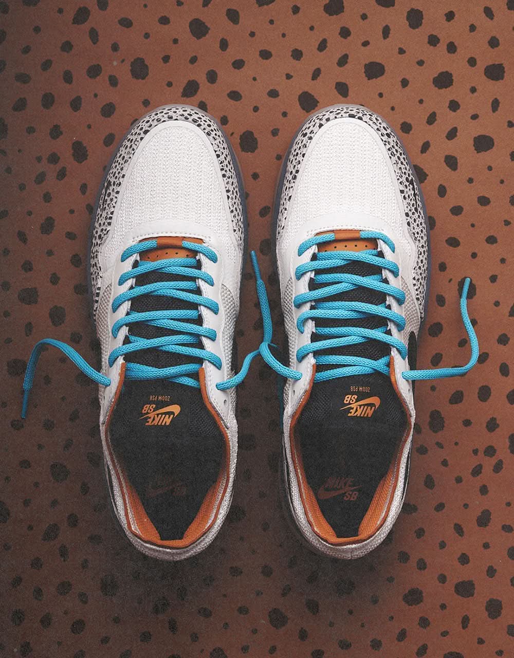 Nike SB 'Safari Electric Pack' PS8 Skate Shoes - Phantom/Black-Fossil-Monarch - Image 3