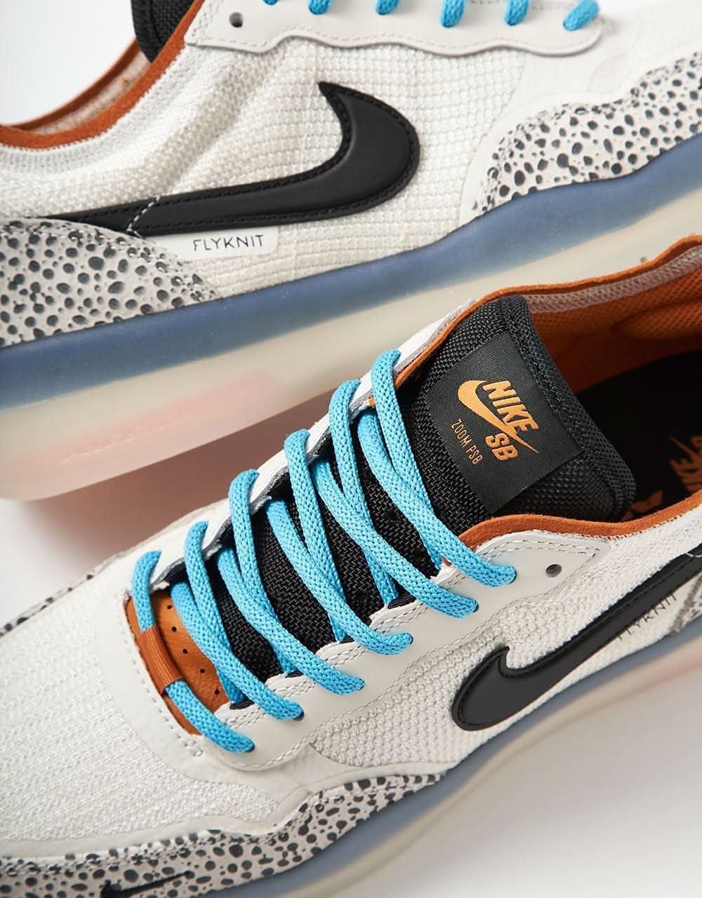 Nike SB 'Safari Electric Pack' PS8 Skate Shoes - Phantom/Black-Fossil-Monarch - Image 5