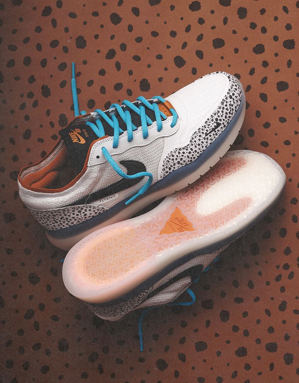Nike SB 'Safari Electric Pack' PS8 Skate Shoes - Phantom/Black-Fossil-Monarch - Image 7
