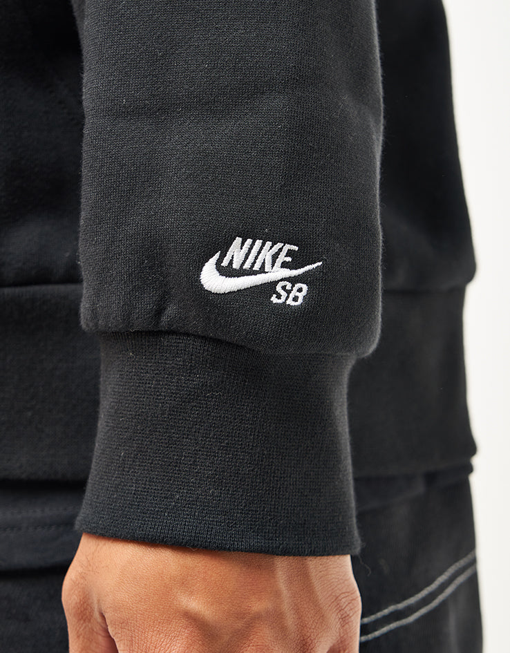 Nike SB SK8 Fiend Full Zip Hoodie - Black/White - Image 5