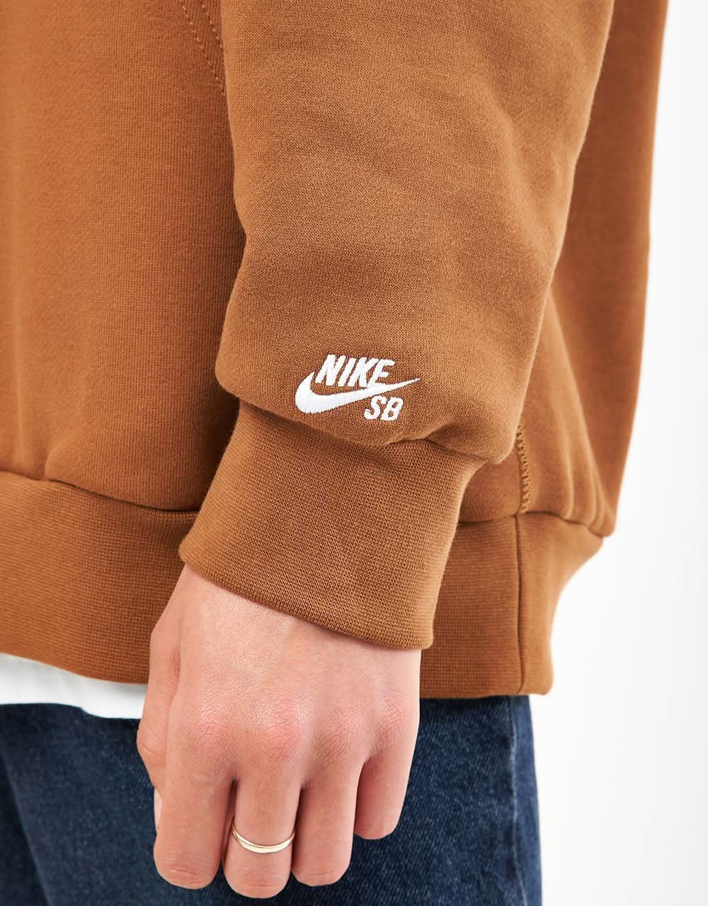 Nike SB Stallion Pullover Hoodie - Light British Tan/White - Image 11