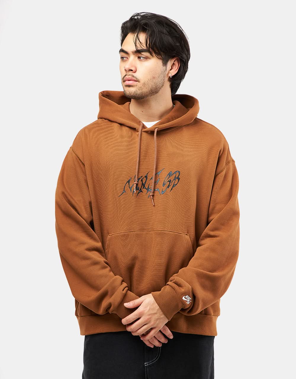 Nike SB Stallion Pullover Hoodie - Light British Tan/White - Image 2
