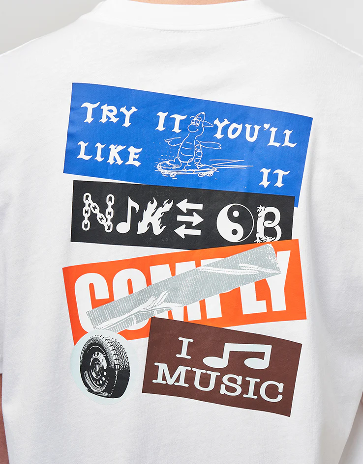 Nike SB Stickers T-Shirt - White - Image 3
