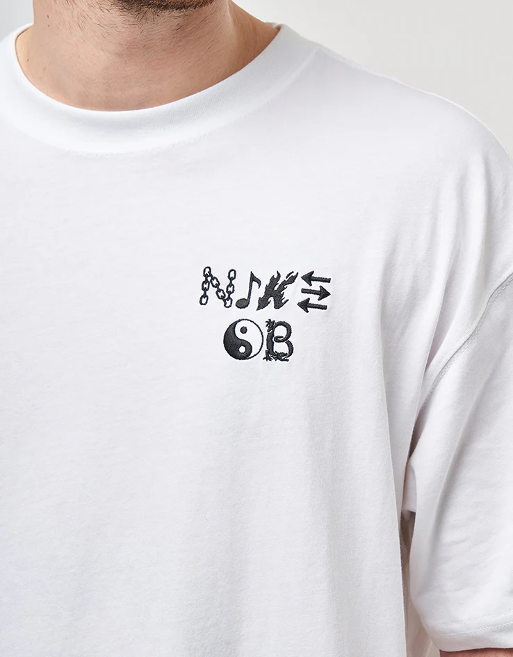 Nike SB Stickers T-Shirt - White - Image 4