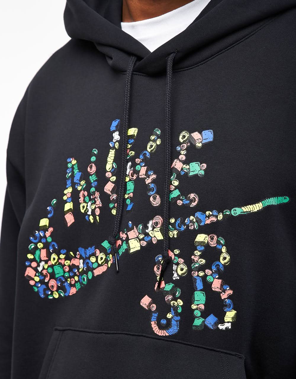 Nike SB Sugar High Pullover Hoodie - Black/White - Image 3