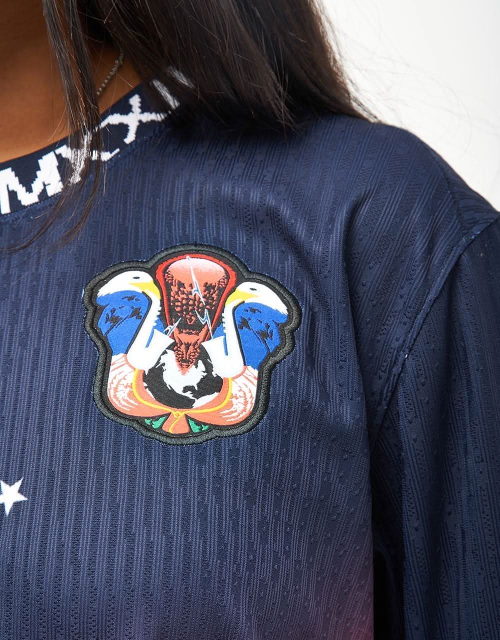 Nike SB 'Team USA' Dri-FIT ADV Skate Jersey - Obsidian/Bright Crimson/White - Image 13