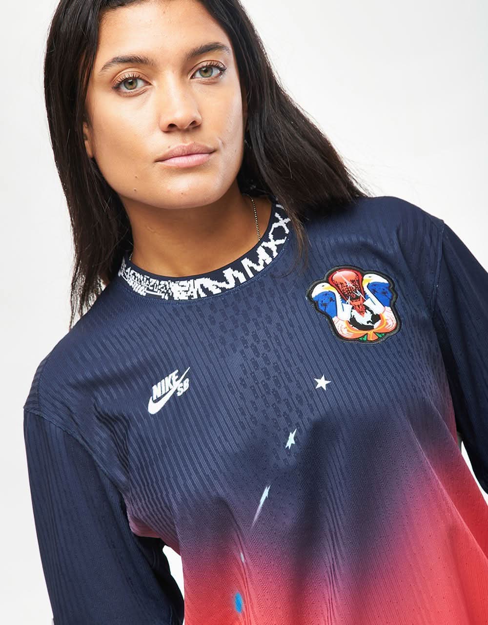 Nike SB 'Team USA' Dri-FIT ADV Skate Jersey - Obsidian/Bright Crimson/White - Image 9
