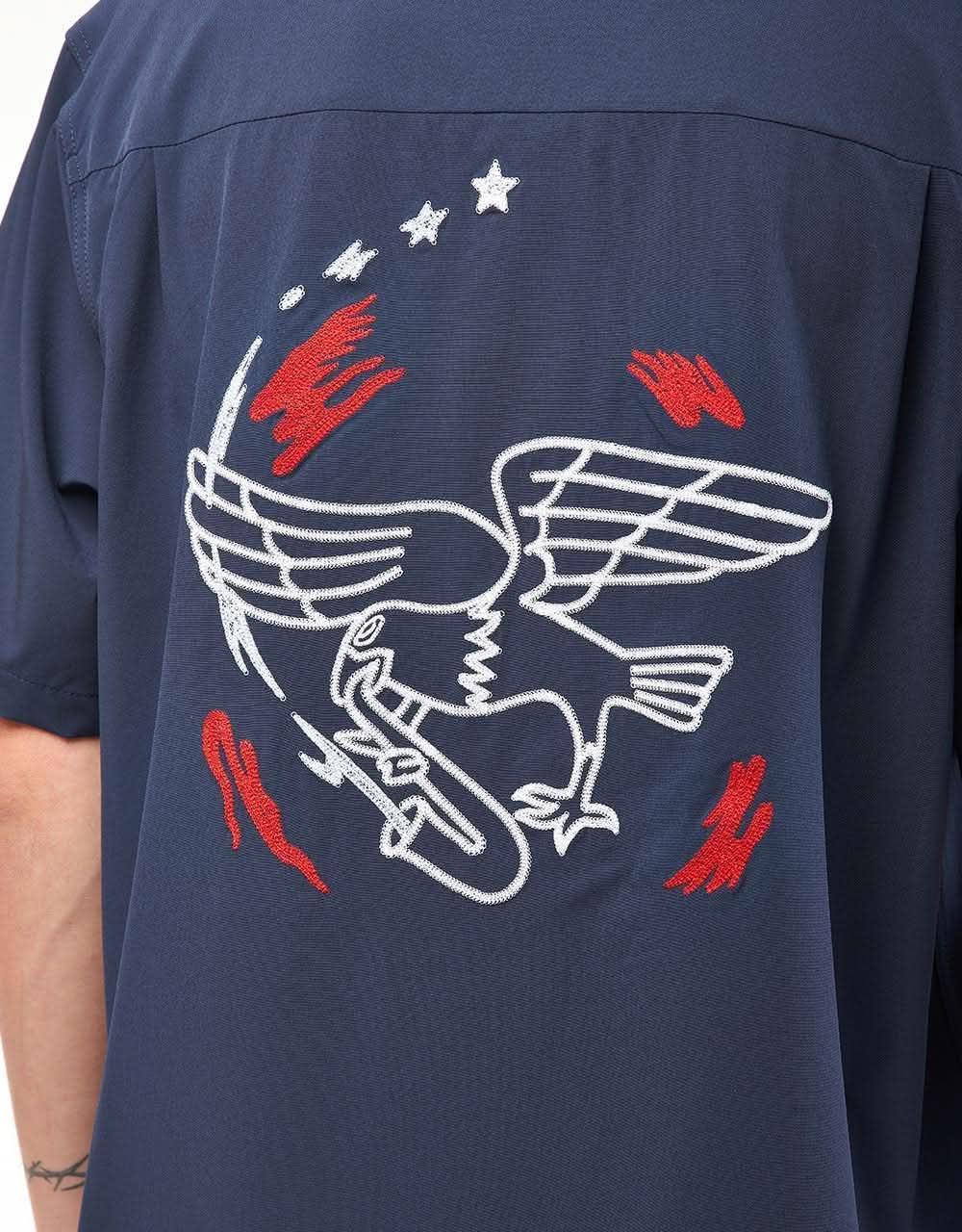 Nike SB 'Team USA' Skate Bowler S/S Shirt - Obsidian/White - Image 6