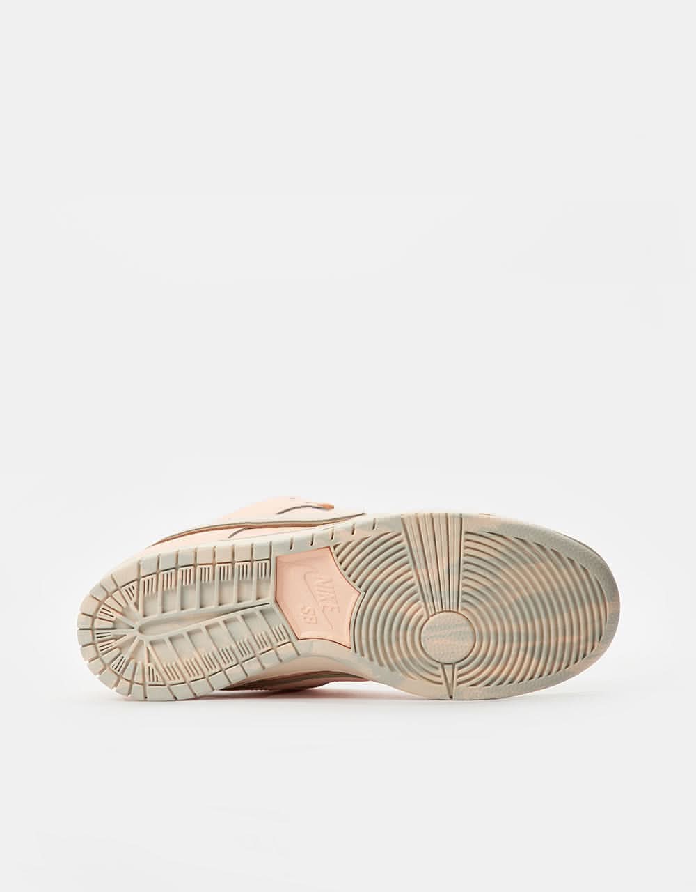 Nike SB 'Trocadero' Dunk Low Pro Premium Skate Shoes - Amber Brown/Guava Ice-Crimson Tint-Hemp - Image 2