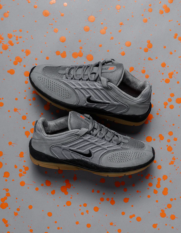 Nike SB Vertebrae ISO Skate Shoes - Cool Grey/Black-Cool Grey-Dark Grey - Image 2