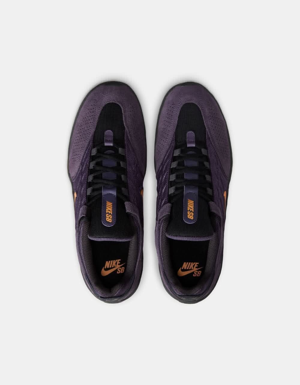 Nike SB Vertebrae Skate Shoes - Dk Raisin/Univ Gold-Black-Concord-Phantom-Off Noir - Image 3