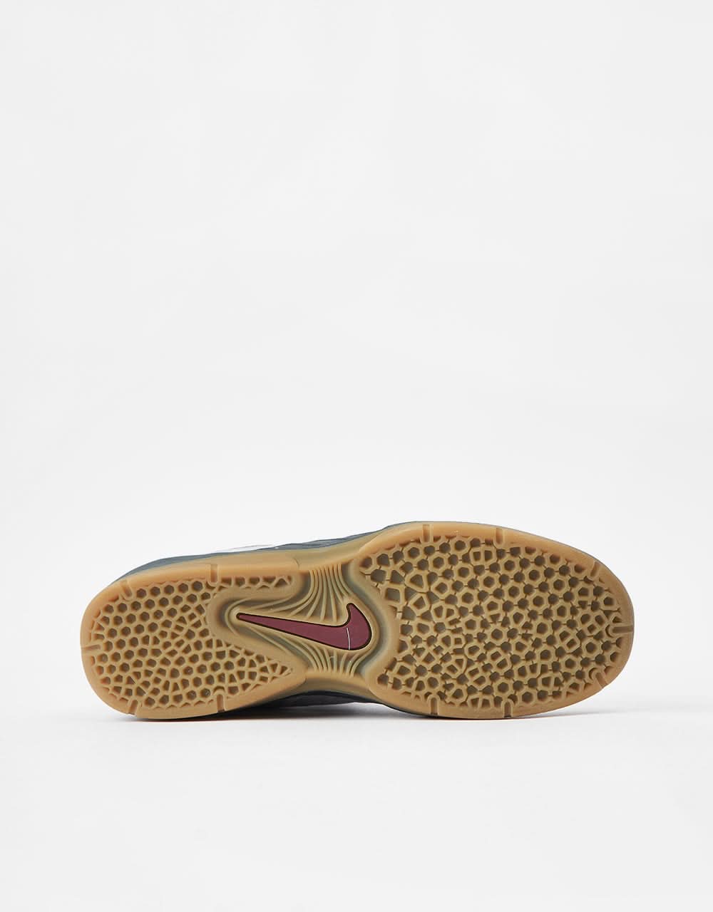 Nike SB Vertebrae Skate Shoes - Lt Smoke Grey/Dark Team Red - Image 3