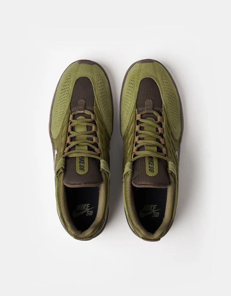 Nike SB Vertebrae Skate Shoes - Olive Flak/Black-Baroque Brown - Image 2