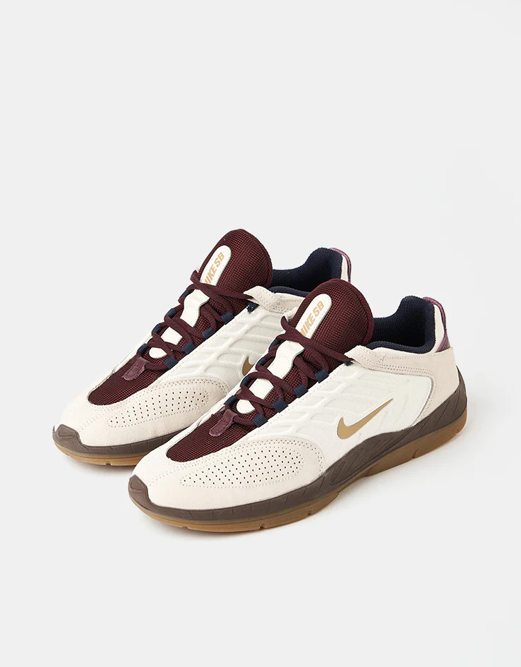 Nike SB Vertebrae Skate Shoes - Phantom/Parachute Beige-Burgundy Crush - Image 3