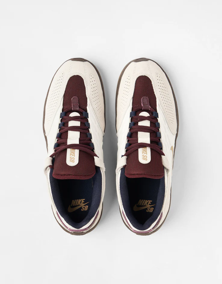 Nike SB Vertebrae Skate Shoes - Phantom/Parachute Beige-Burgundy Crush - Image 8
