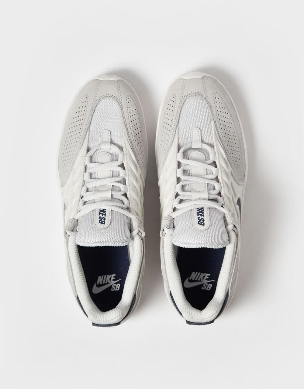 Nike SB Vertebrae Skate Shoes - Platinum Tint/Midnight Navy-Wolf Grey - Image 2
