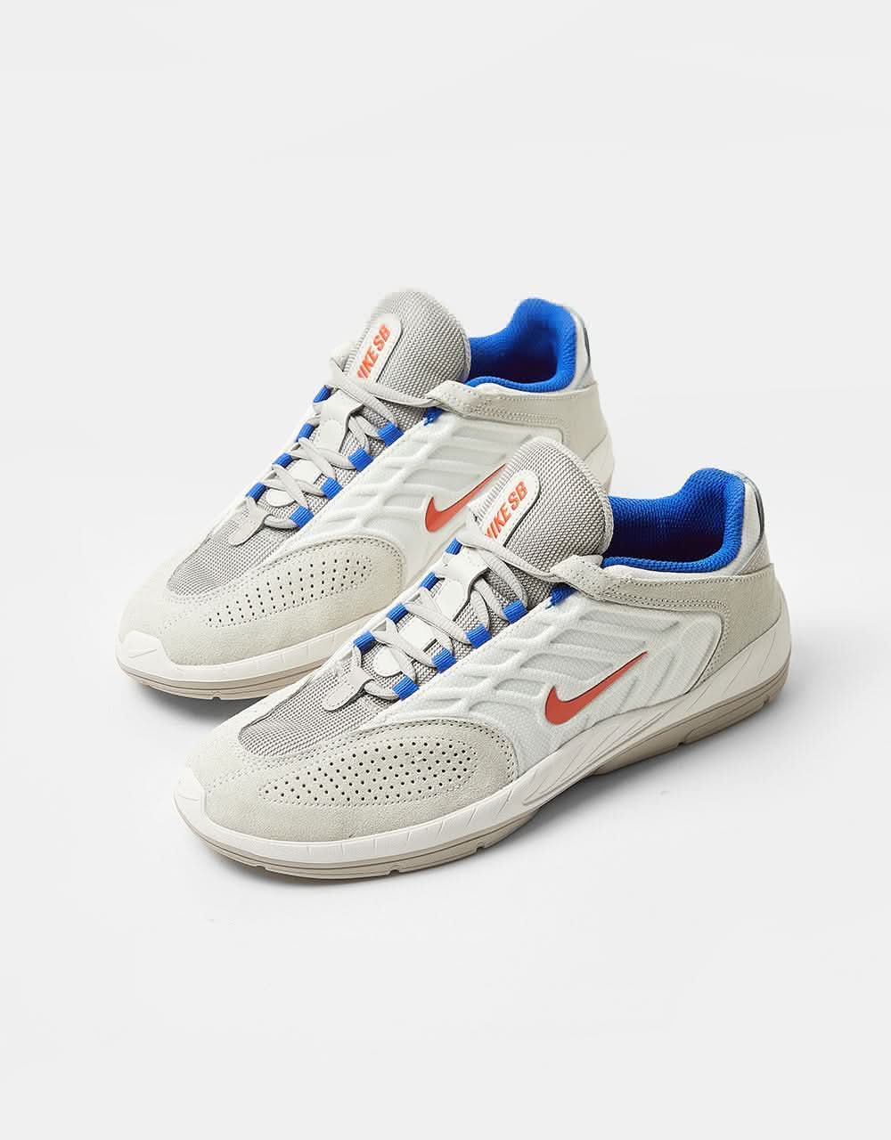 Nike SB Vertebrae Skate Shoes - Summit White/Cosmic Clay-Platinum Tint-Lt Iron Ore-Hyper Royal - Image 2