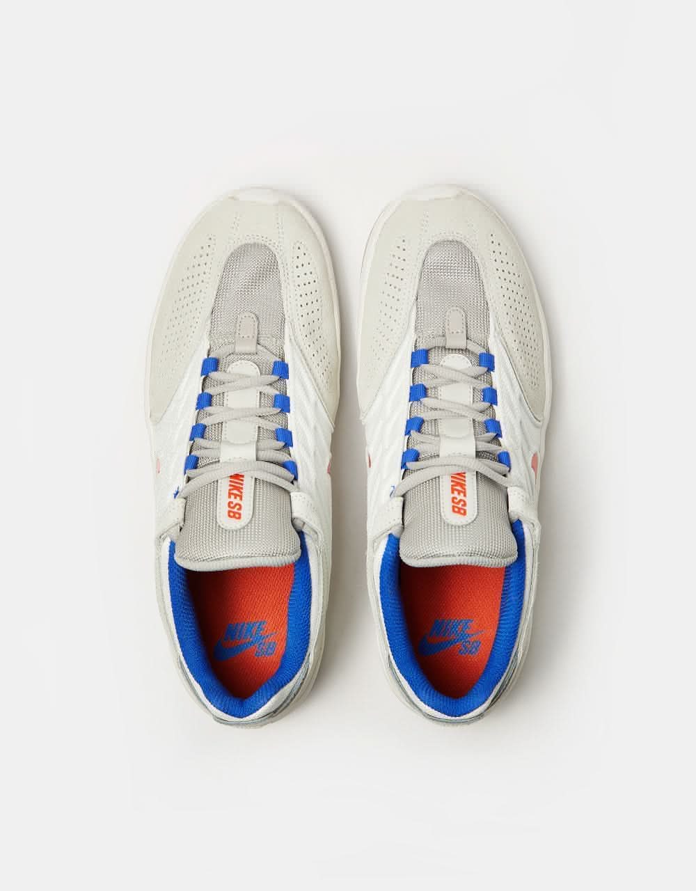 Nike SB Vertebrae Skate Shoes - Summit White/Cosmic Clay-Platinum Tint-Lt Iron Ore-Hyper Royal - Image 3