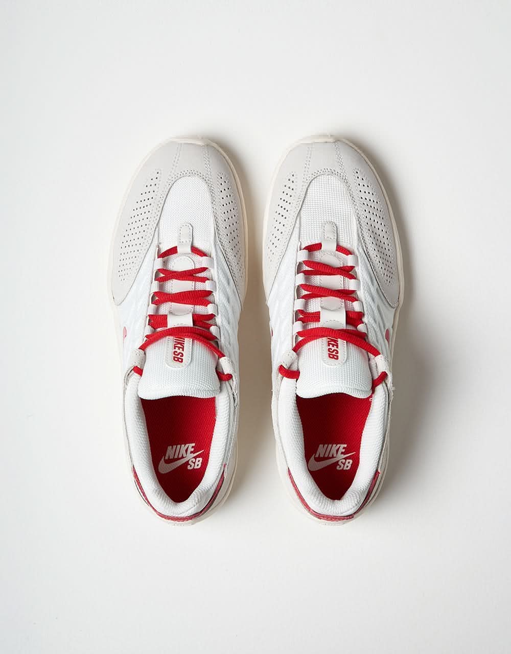 Nike SB Vertebrae Skate Shoes - Summit White/Univ Red-Phantom-Sail - Image 2