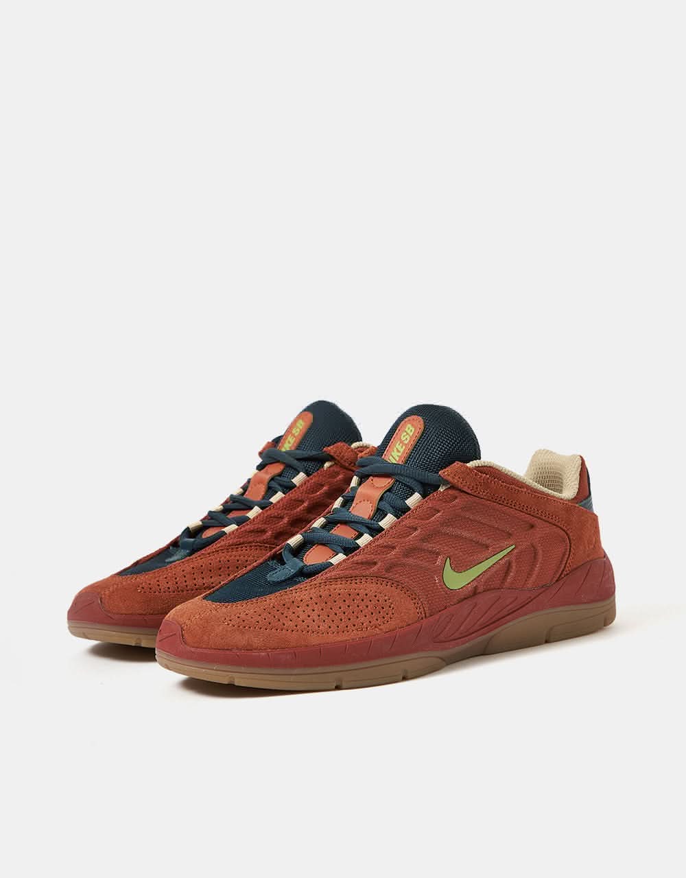 Nike SB Vertebrae TE Skate Shoes - Dark Russet/Pear-Desert Orange - Image 3