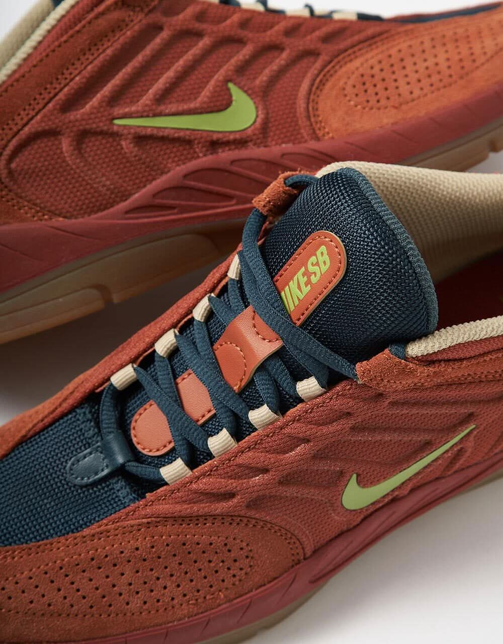 Nike SB Vertebrae TE Skate Shoes - Dark Russet/Pear-Desert Orange - Image 4