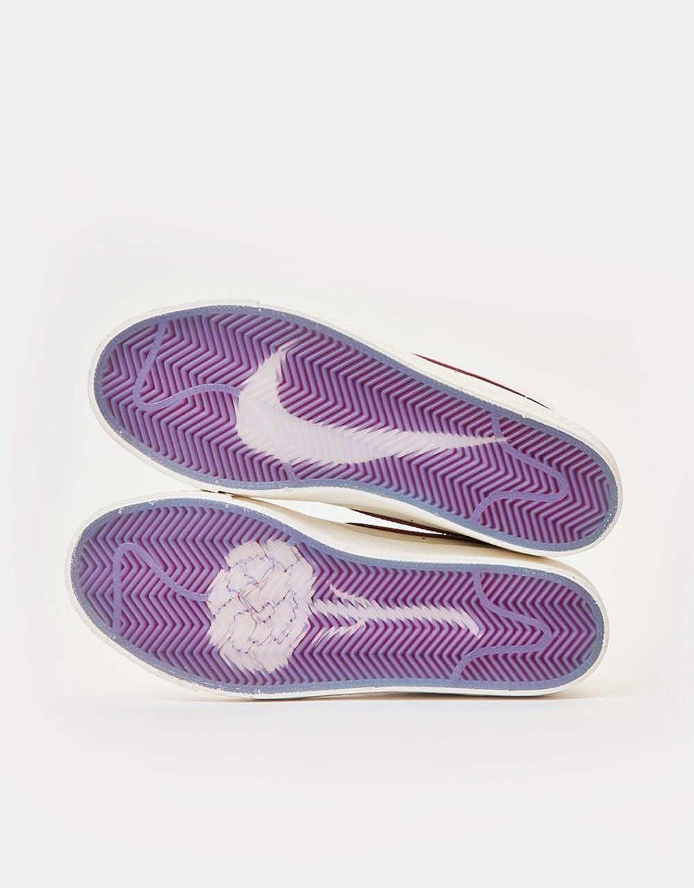 Nike SB 'Welcome Madrid' Zoom Blazer Mid QS Skate Shoes - Sail/Dark Beetroot-White - Image 9