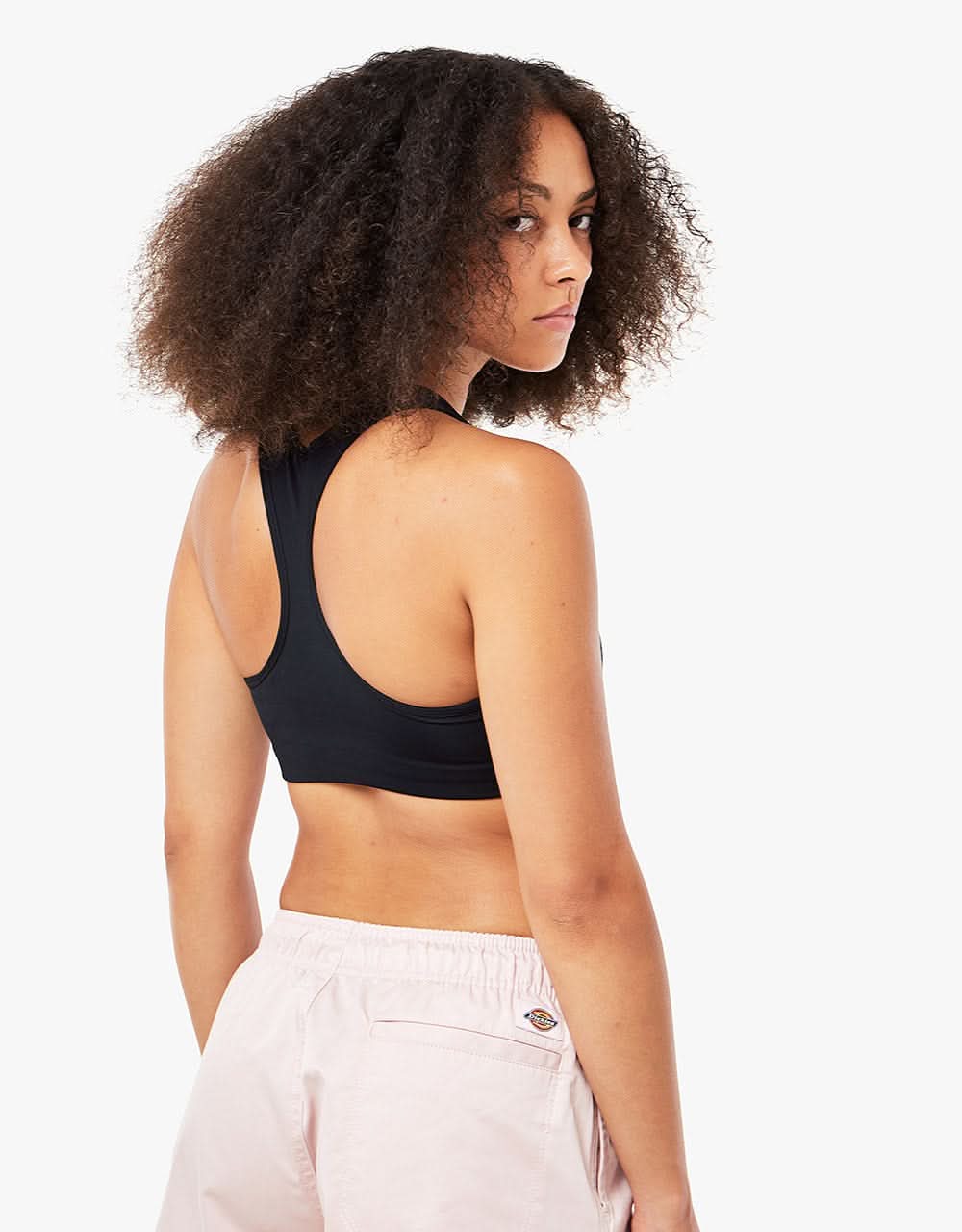 Nike SB Womens Medium-Support 1 Piece Padded Sports Bra - Black/White - Image 3