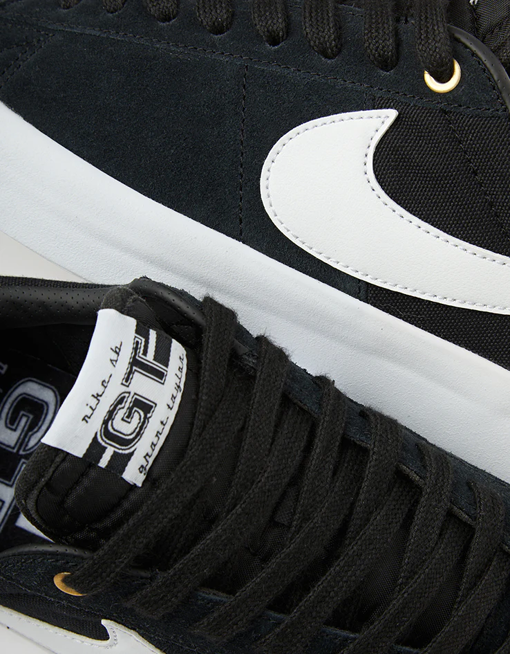 Nike SB Zoom Blazer Low Pro GT Skate Shoes - Black/White-Black-Gum Light Brown - Image 6