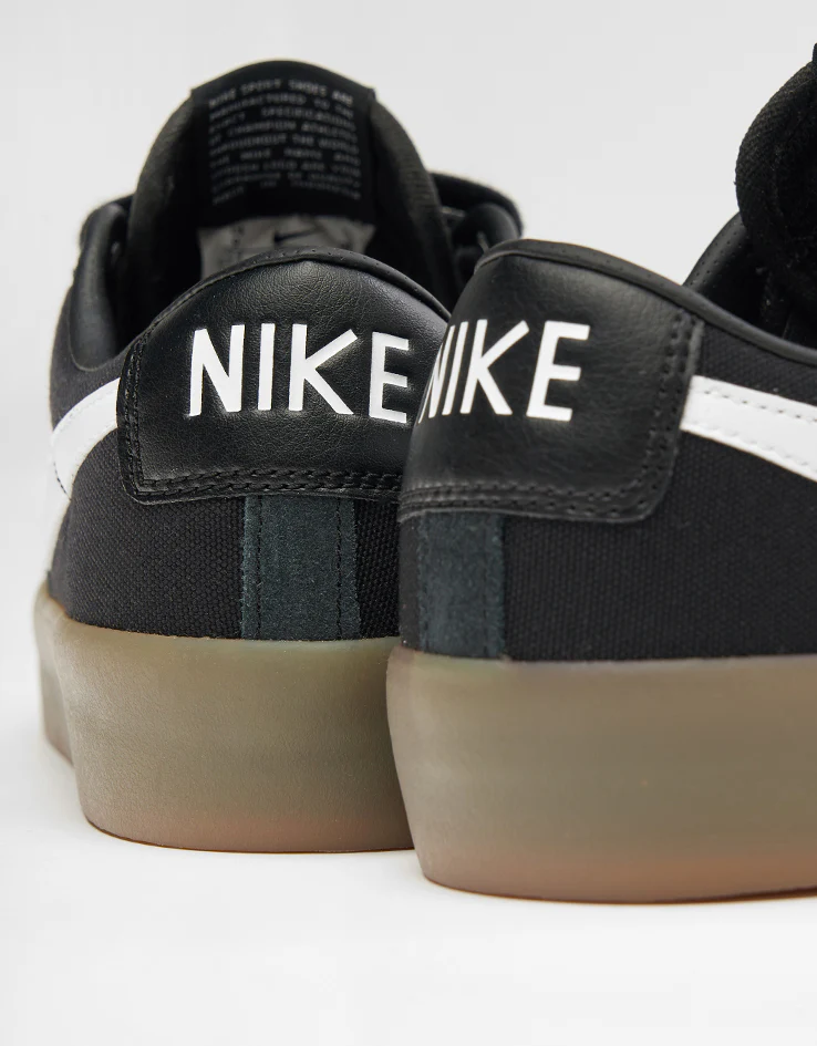Nike SB Zoom Blazer Low Pro GT Skate Shoes - Black/White-Black-White - Image 5