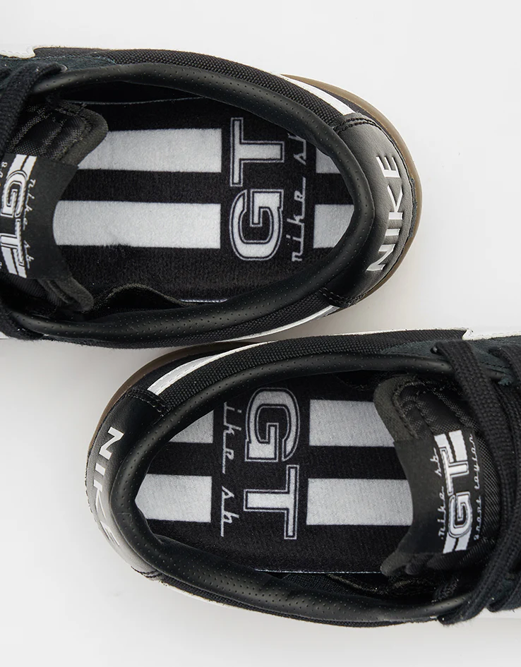 Nike SB Zoom Blazer Low Pro GT Skate Shoes - Black/White-Black-White - Image 8