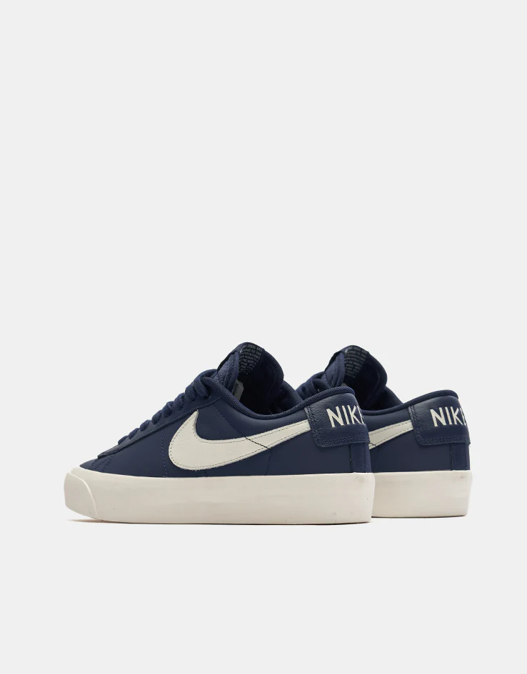 Nike SB Zoom Blazer Low Pro GT Skate Shoes - Blue Void/Sail-Blue Void - Image 4