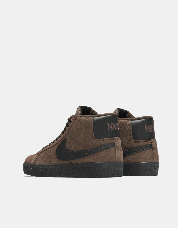 Nike SB Zoom Blazer Mid Skate Shoes - Baroque Brown/Black-Baroque Brown - Image 4