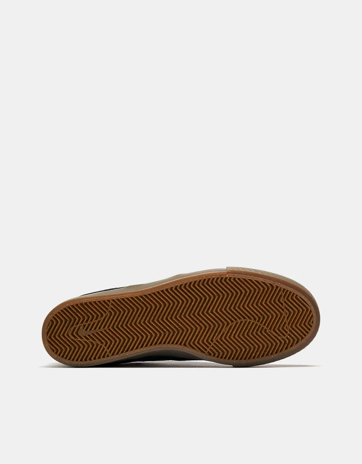 Nike SB Zoom Janoski OG+ Skate Shoes - Black/White-Black-Gum Light Brown - Image 4