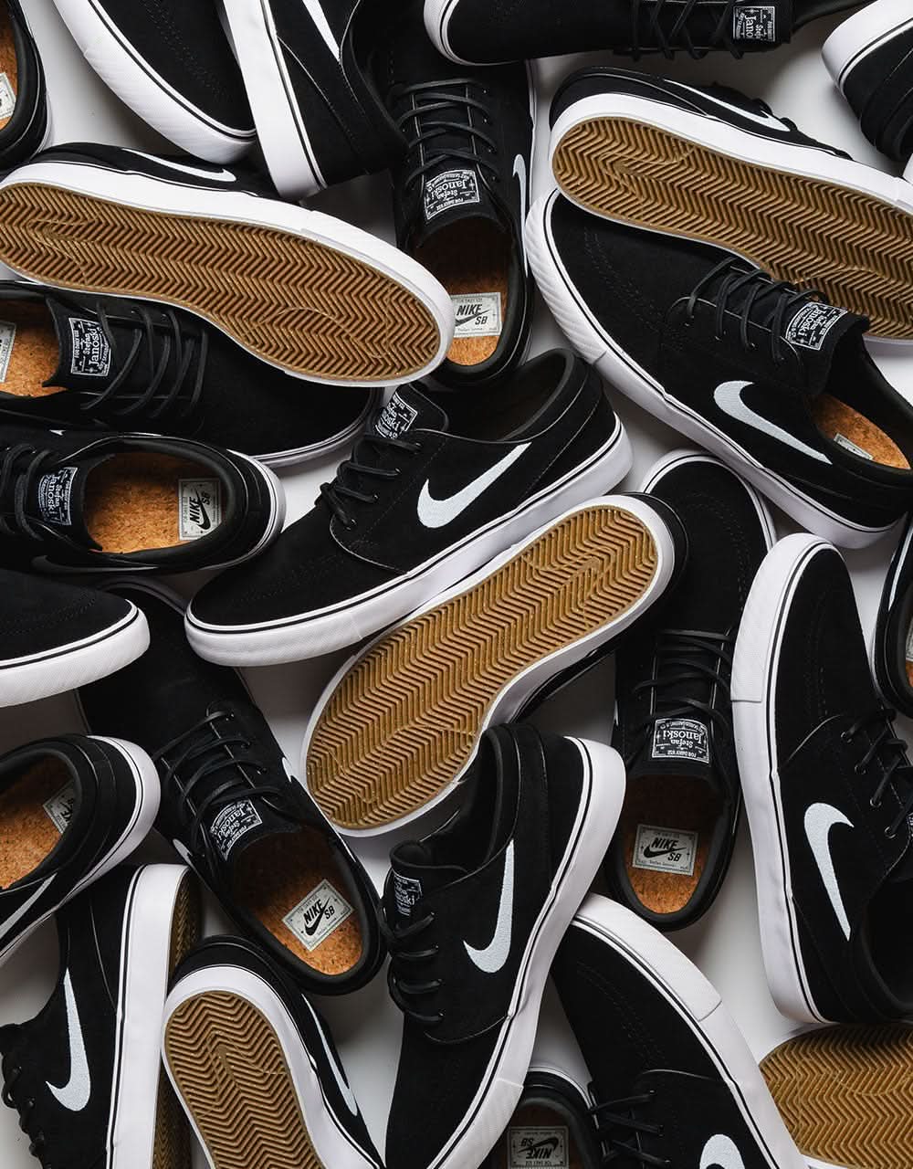 Nike SB Zoom Janoski OG+ Skate Shoes - Black/White-Black-White - Image 10